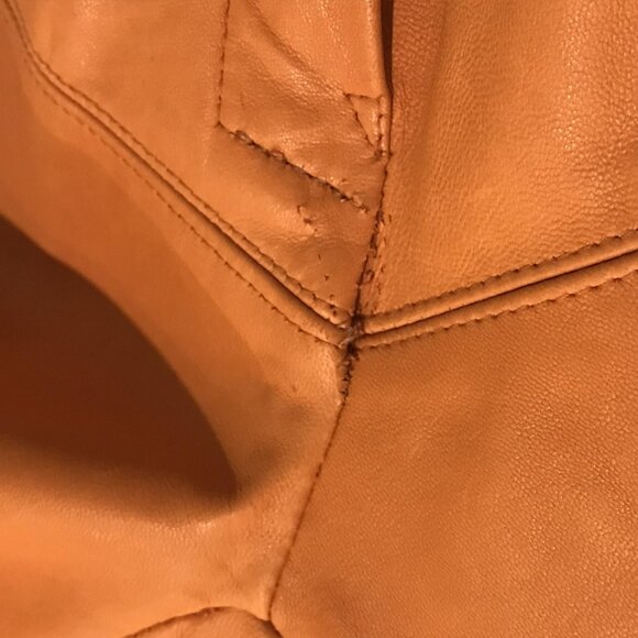 Karen Stilon Pants Womens 5/6 Tan Leather 90s Vintage Western Cowgirl Rodeo - Picture 12 of 12